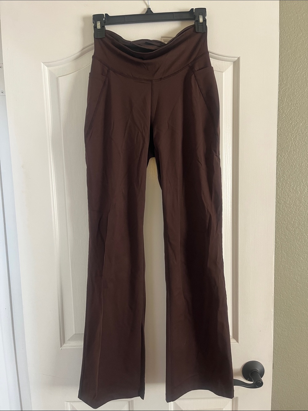 Jockey Chocolate Brown Boot-Cut Yoga Pants